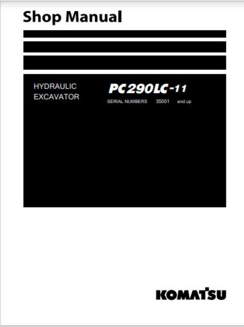 Product picture Komatsu PC290LC-11 Shop Manual